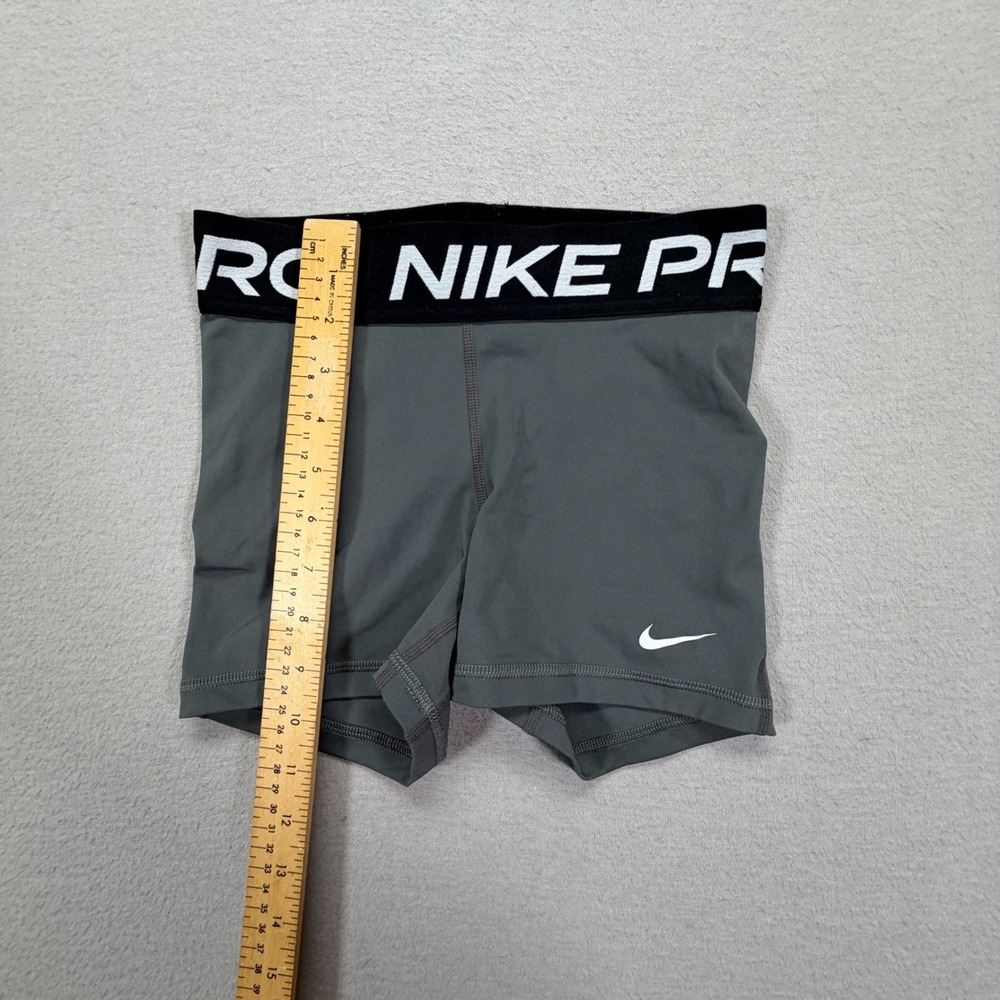 Nike Women Shorts Compression Grey Dri-FIT Pro 3 Inch Inseam XS - Picture 2 of 9